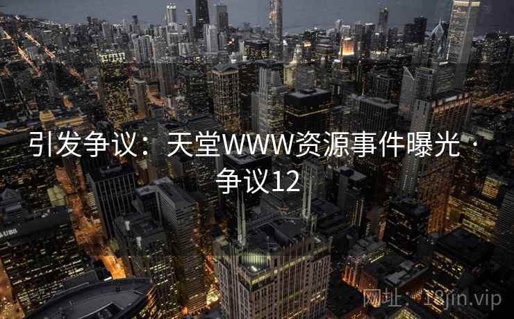 引发争议:天堂WWW资源事件曝光 · 争议12